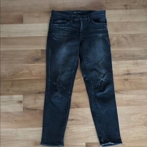 Moussy vintage black distressed jeans